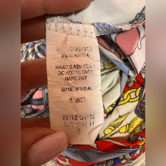 Love in Red and Blue High Low Dress one size. E82 - Picture 13 of 14